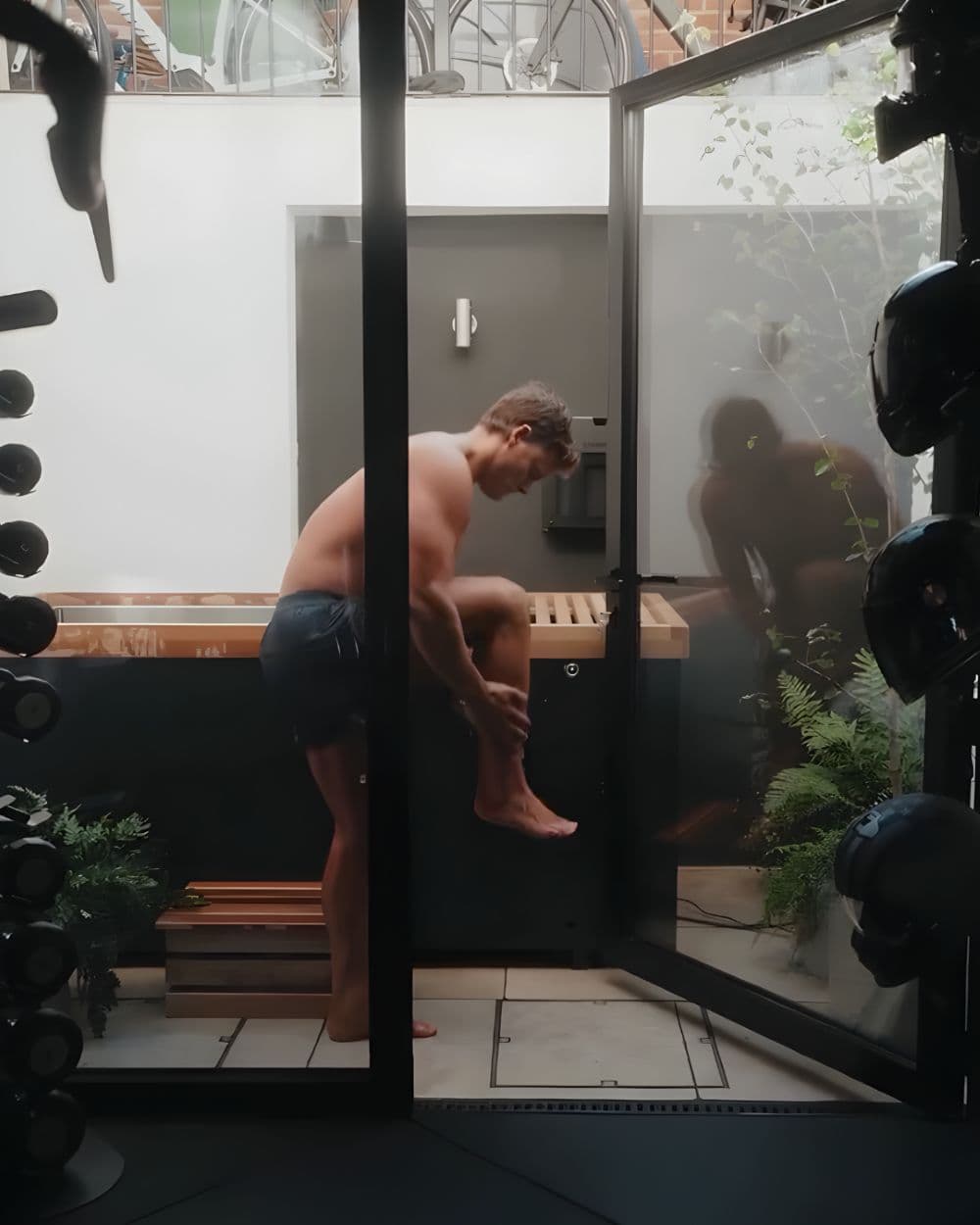 Odyssey ice bath in use