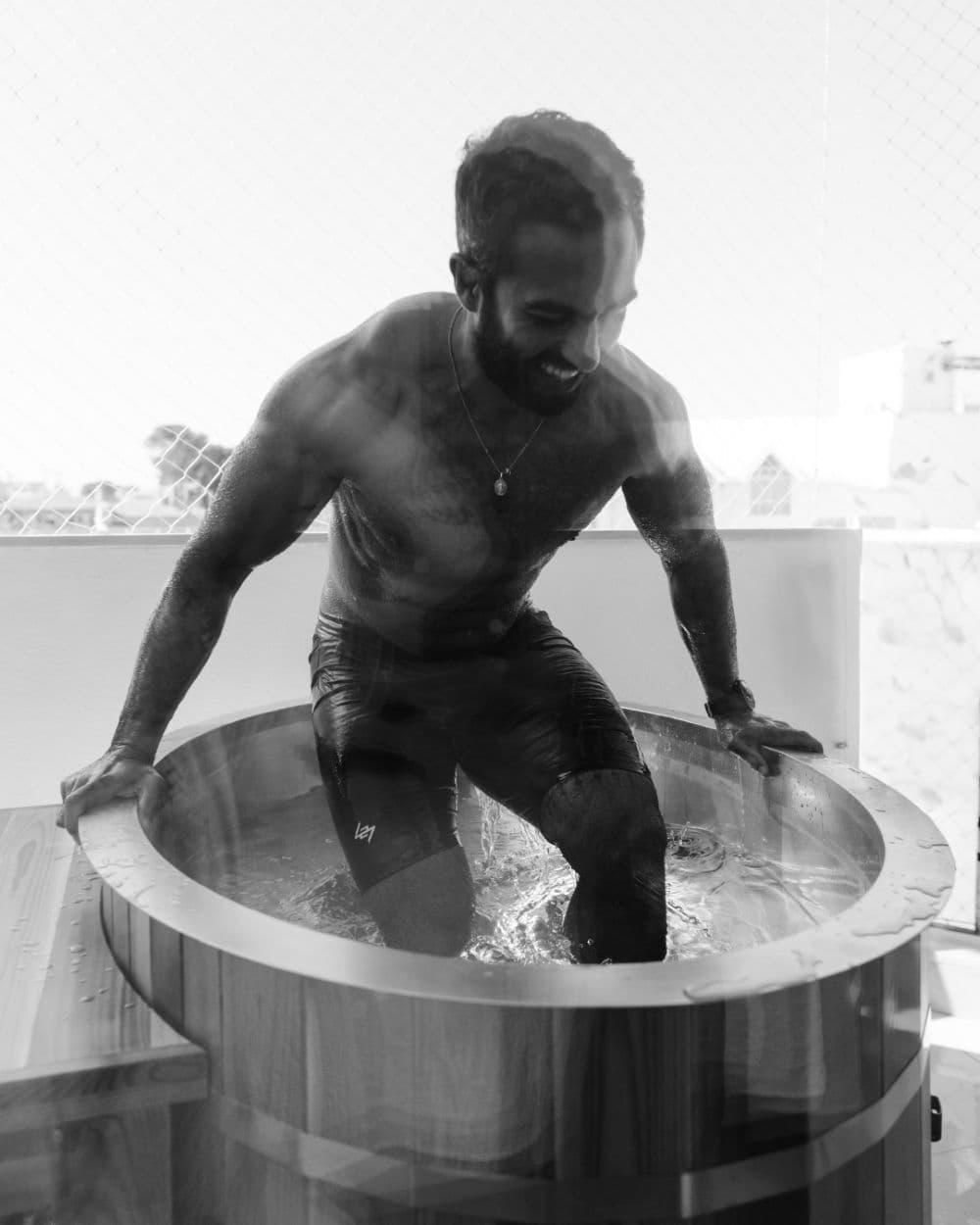 Odyssey ice bath in use