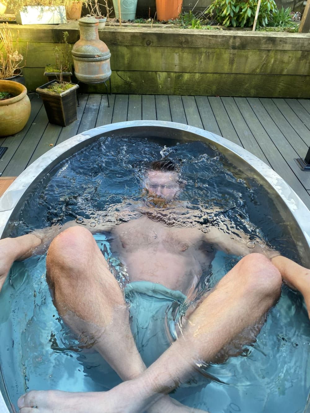 Odyssey ice bath in use