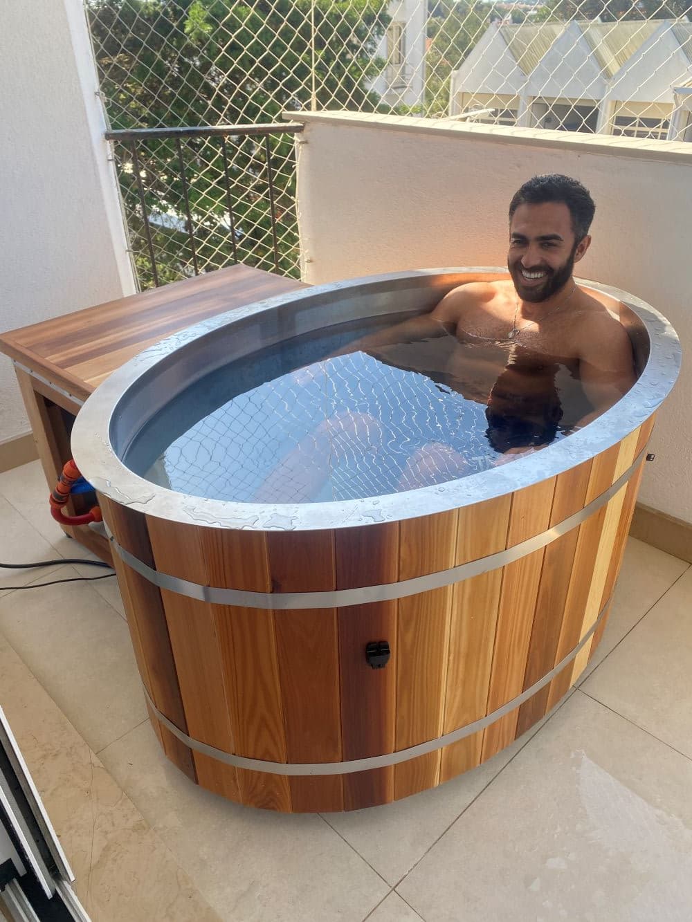 Odyssey ice bath in use