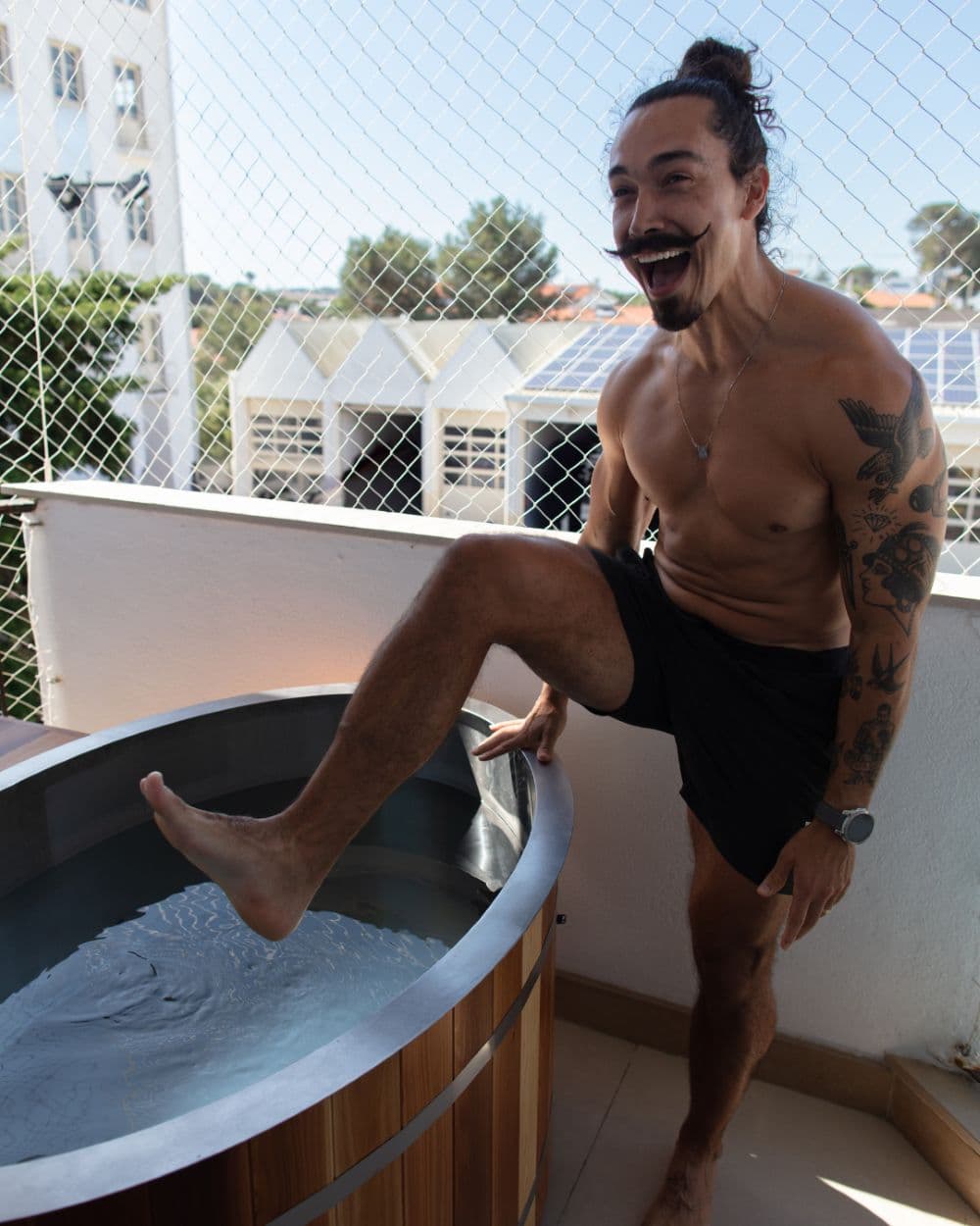 Odyssey ice bath in use